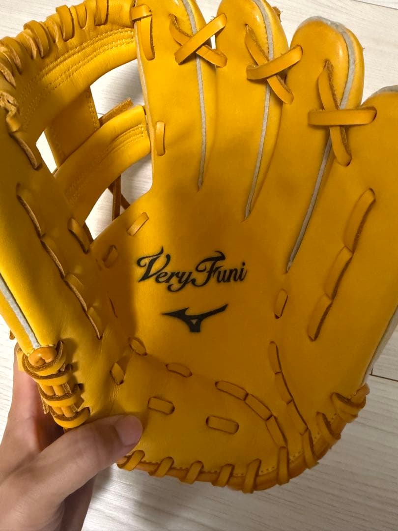 【★】Mizuno VeryFuni イエロー グローブ