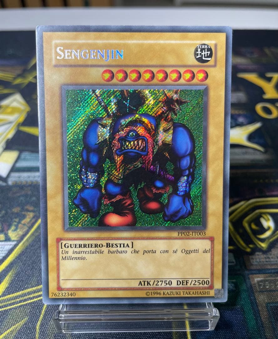 遊戯王 OCG 千年原人 イタリア語版 初期 シークレットレア 希少 海外版