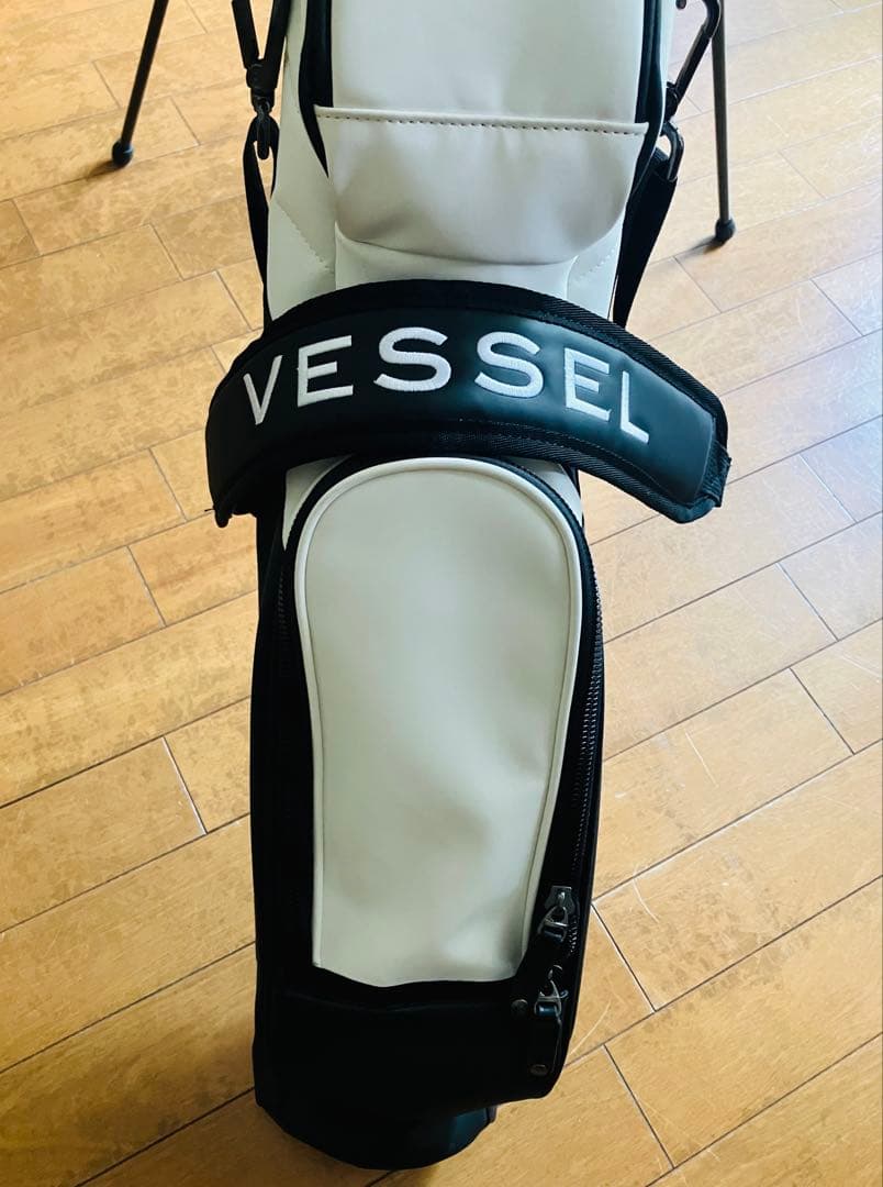 VESSEL ベゼル セルフスタンド スタンド式クラブケース 美品 WH×BK