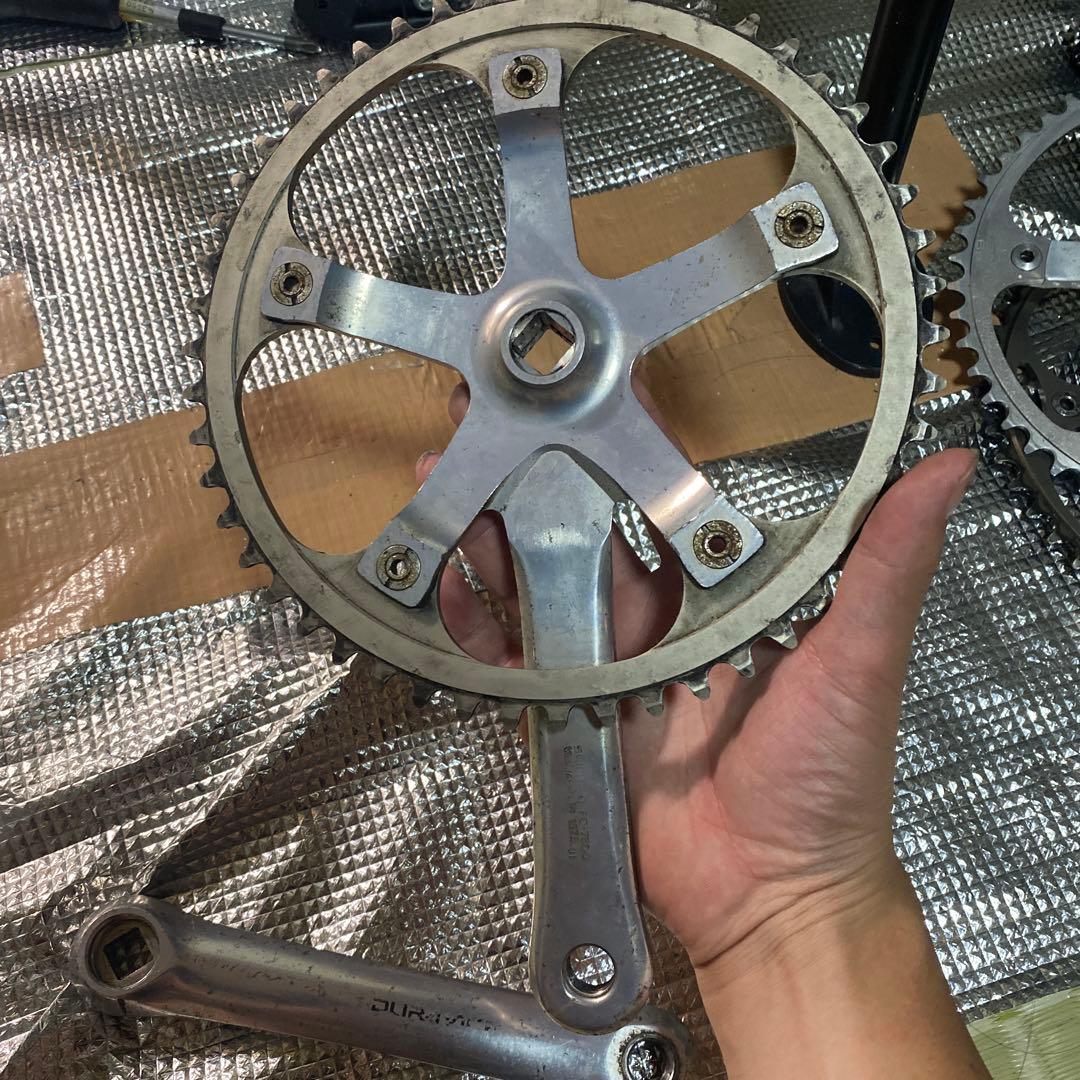 デュラエース fc-7600 167.5mm クランク njs ピスト　競輪