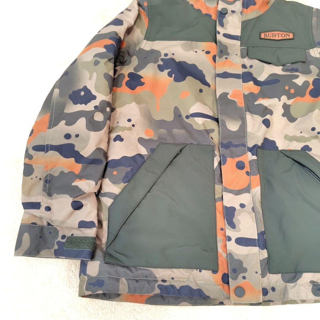 極美品 BURTON カモフラージュ ジャケット キッズM 140 スノーウェア