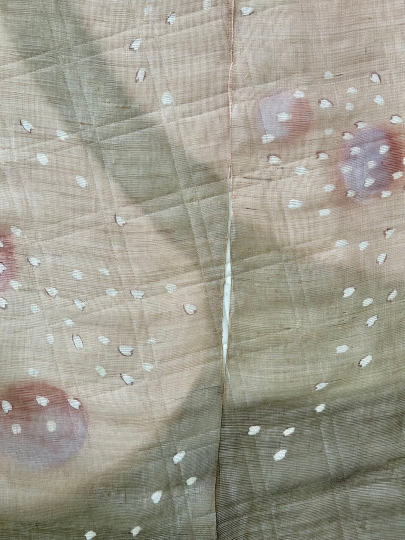 透け桜の模様の暖簾