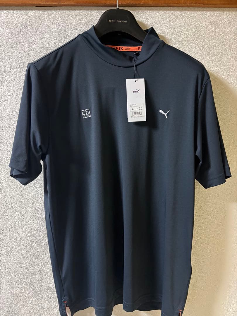 【新品・定価1.2万】プーマ ゴルフ × 熊谷隆志コラボ モックネック 紺 XL