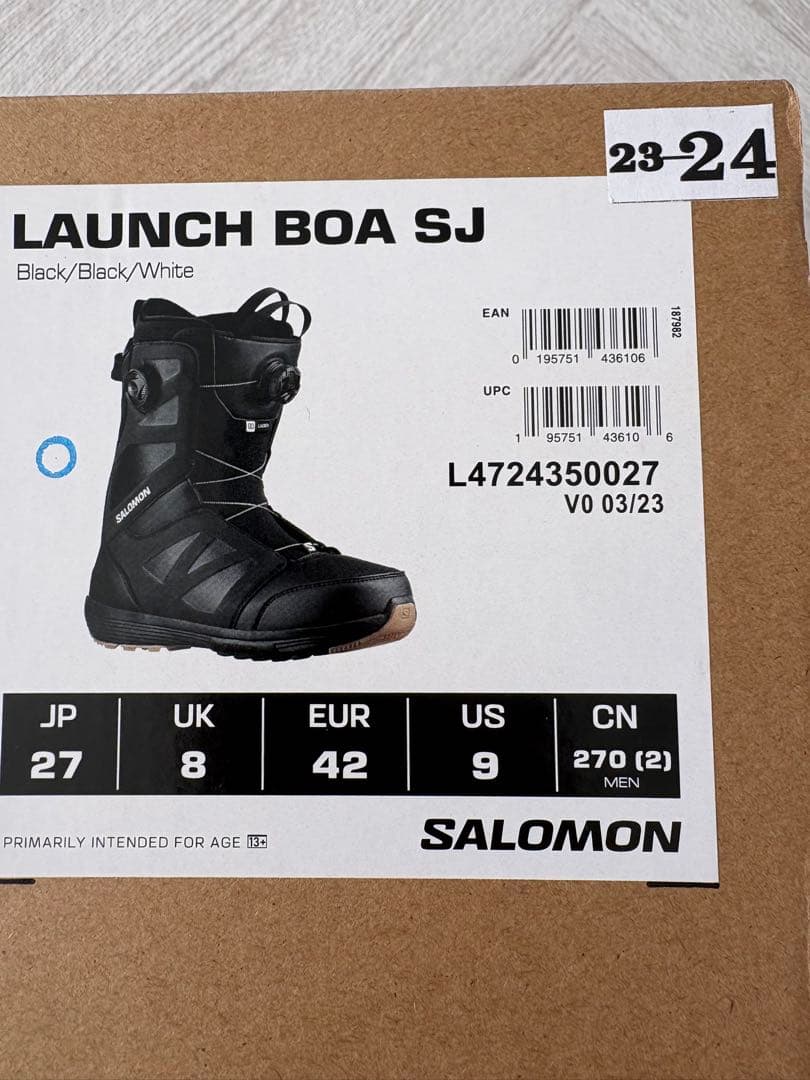 SAOMON LAUNCH BOA SJ BOA27cm 23-24モデル