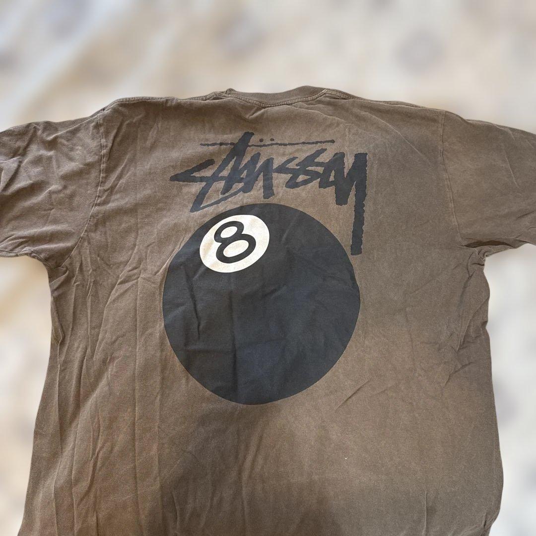 Stussy 8ボール Tシャツ XXL ブラウン