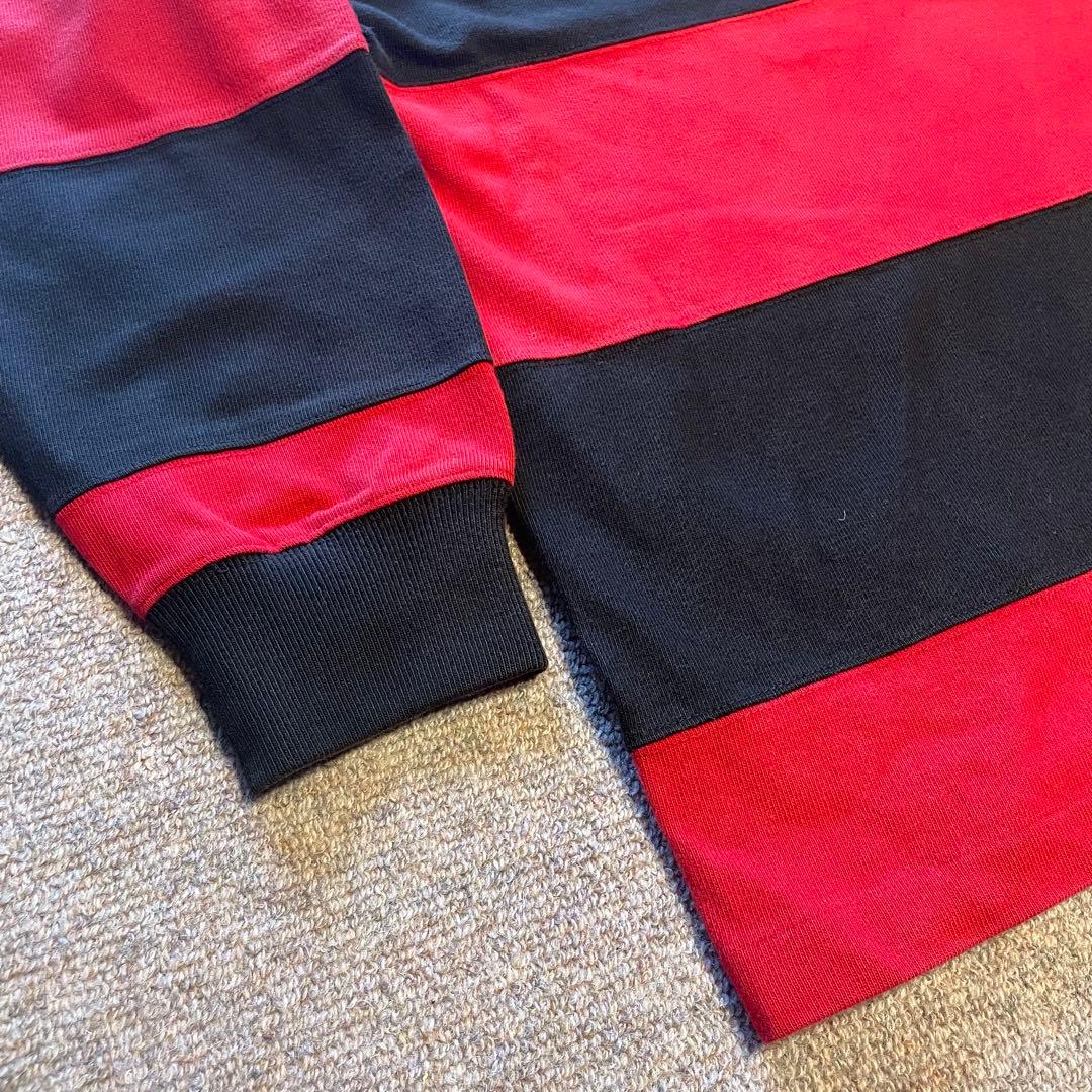 希少　90s POLO SPORTS ボーダー　ラガーシャツ　サイズL