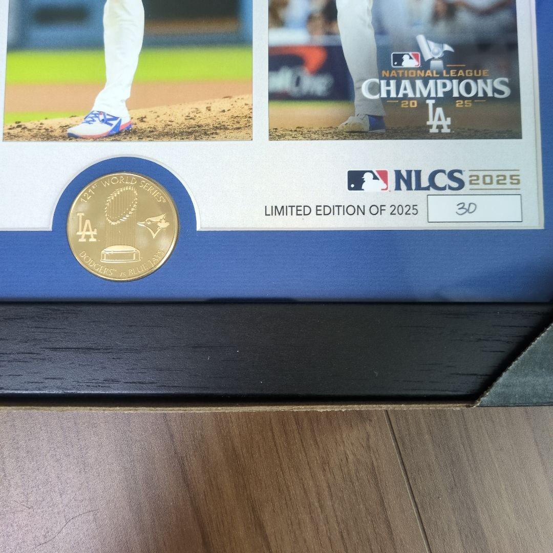 【世界限定！】ロサンゼルス・ドジャース NLCS 記念フレーム 限定版2025