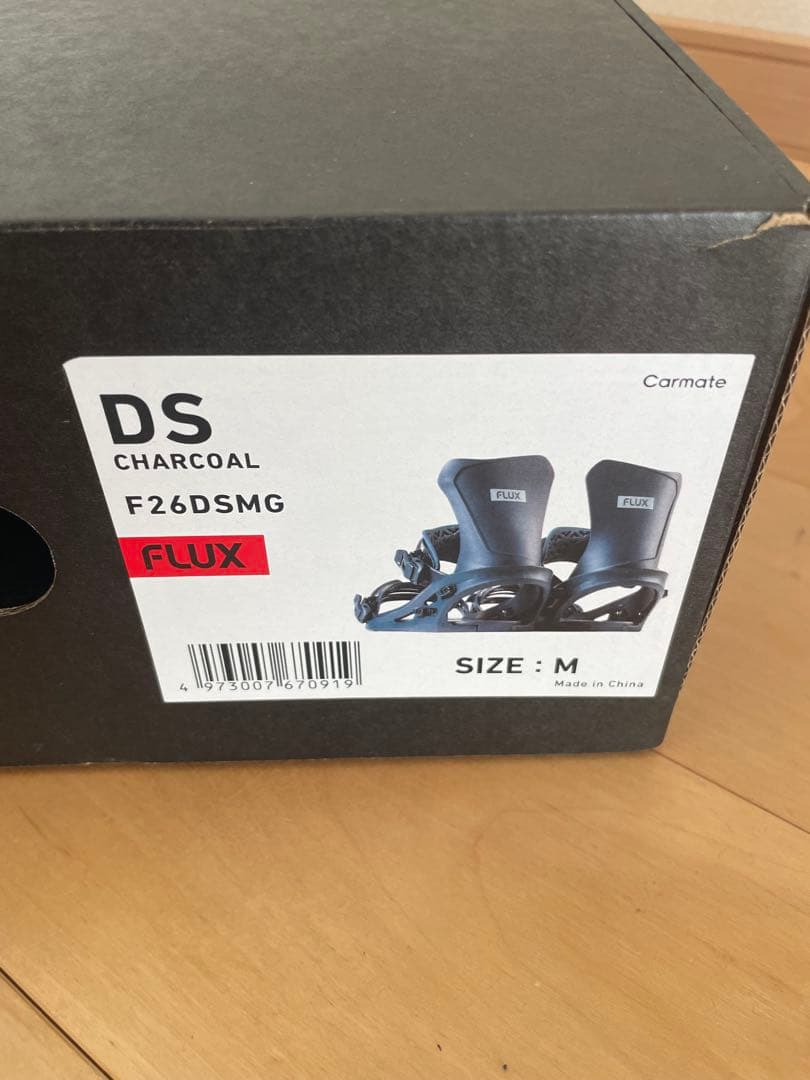 FLUX DS 25-26モデル　ビンディング チャコール Mサイズ
