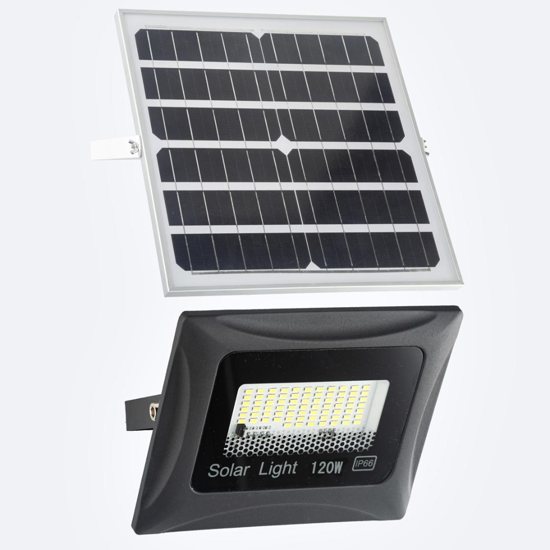 新品　w207　ソーラー投光器　自動点灯／消灯 40W！