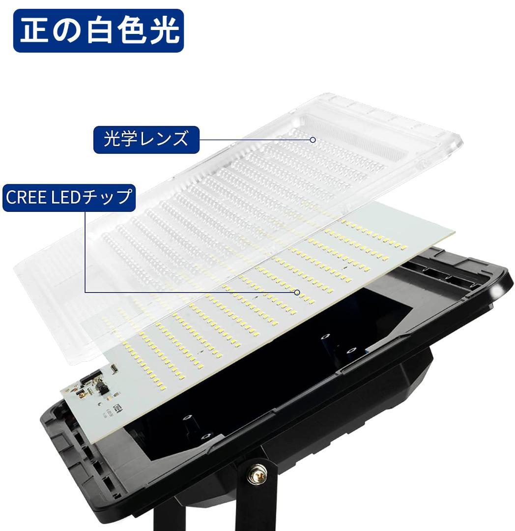 新品　w207　ソーラー投光器　自動点灯／消灯 40W！