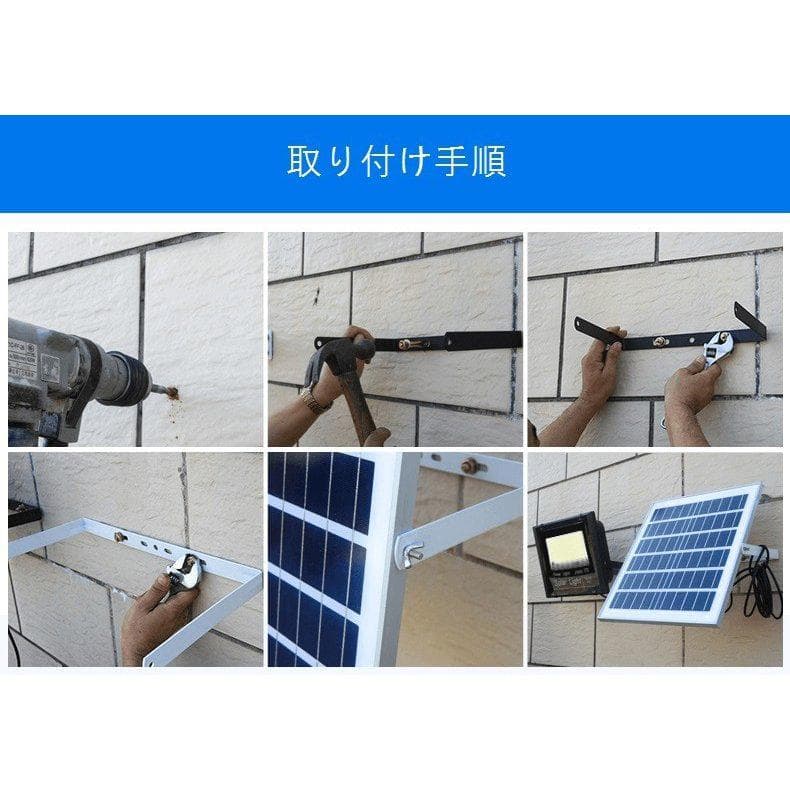 新品　w207　ソーラー投光器　自動点灯／消灯 40W！