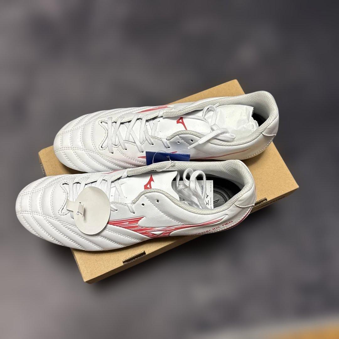 Mizuno サッカーシューズ ホワイト/レッド