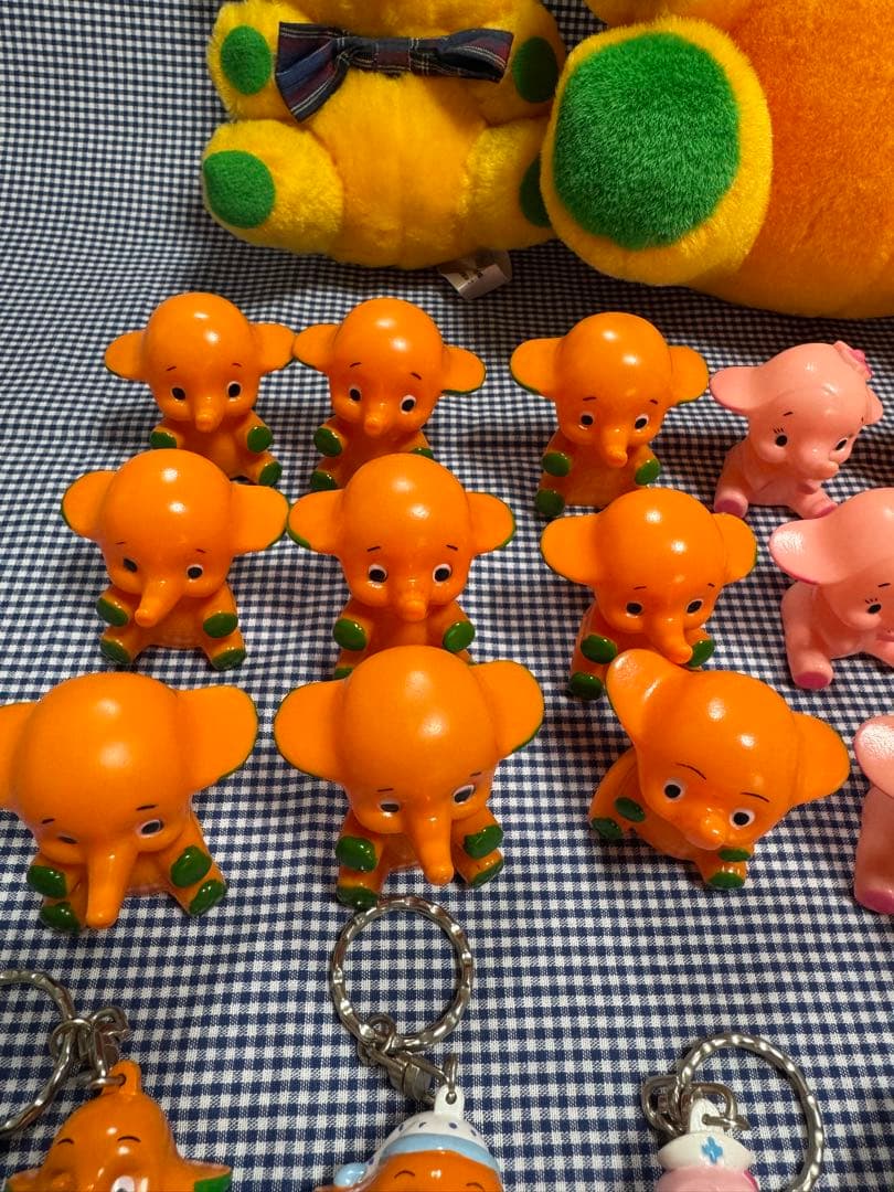 サトちゃんのぬいぐるみと指人形やキーチェーンなど　非売品