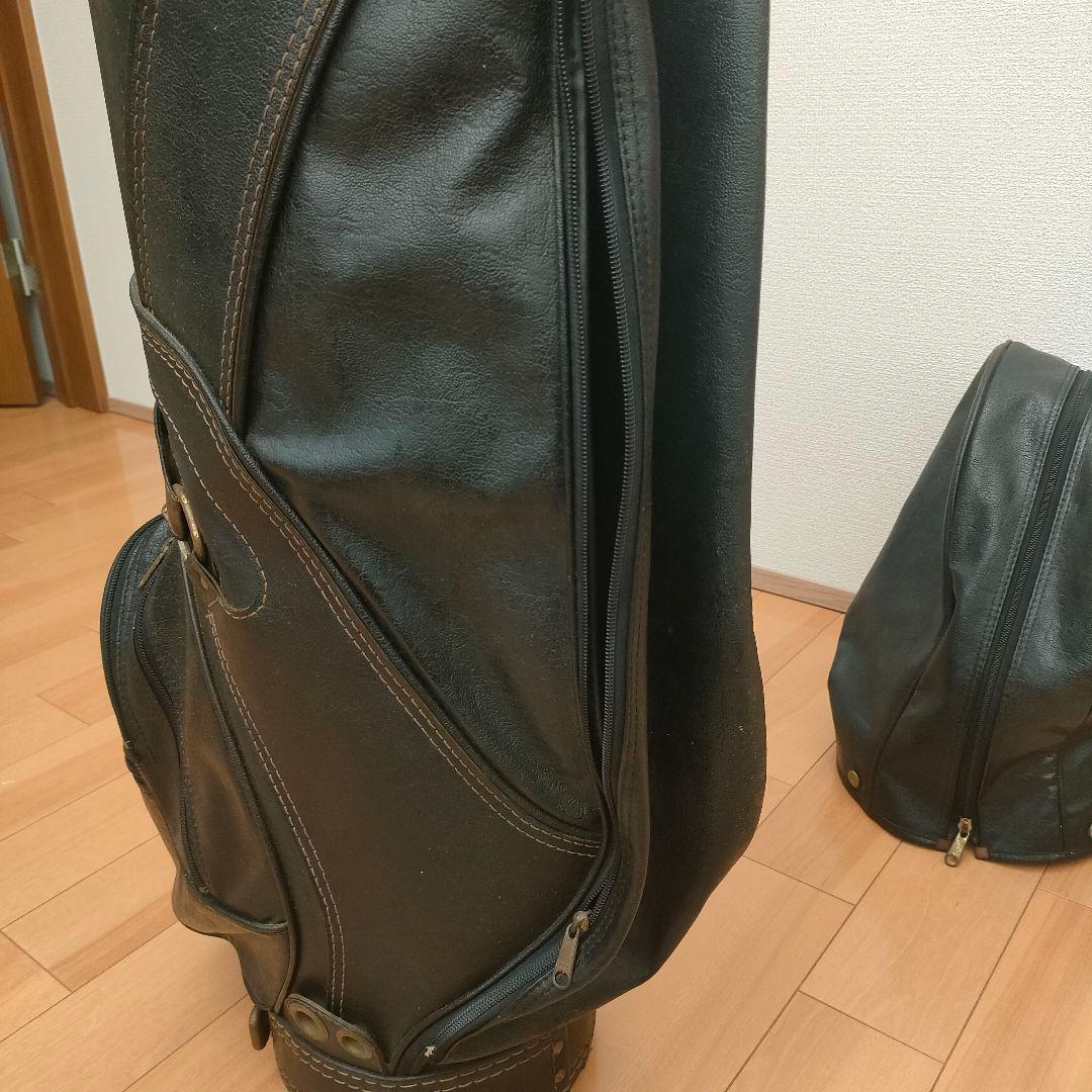 ミズノ GRAND MONARCH 本革レザーキャディバッグ ヴィンテージ