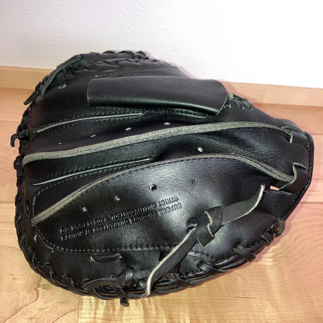 【極美品】ミズノ ビューリーグ 軟式 キャッチャーミット Mマーク 赤ビュー 黒