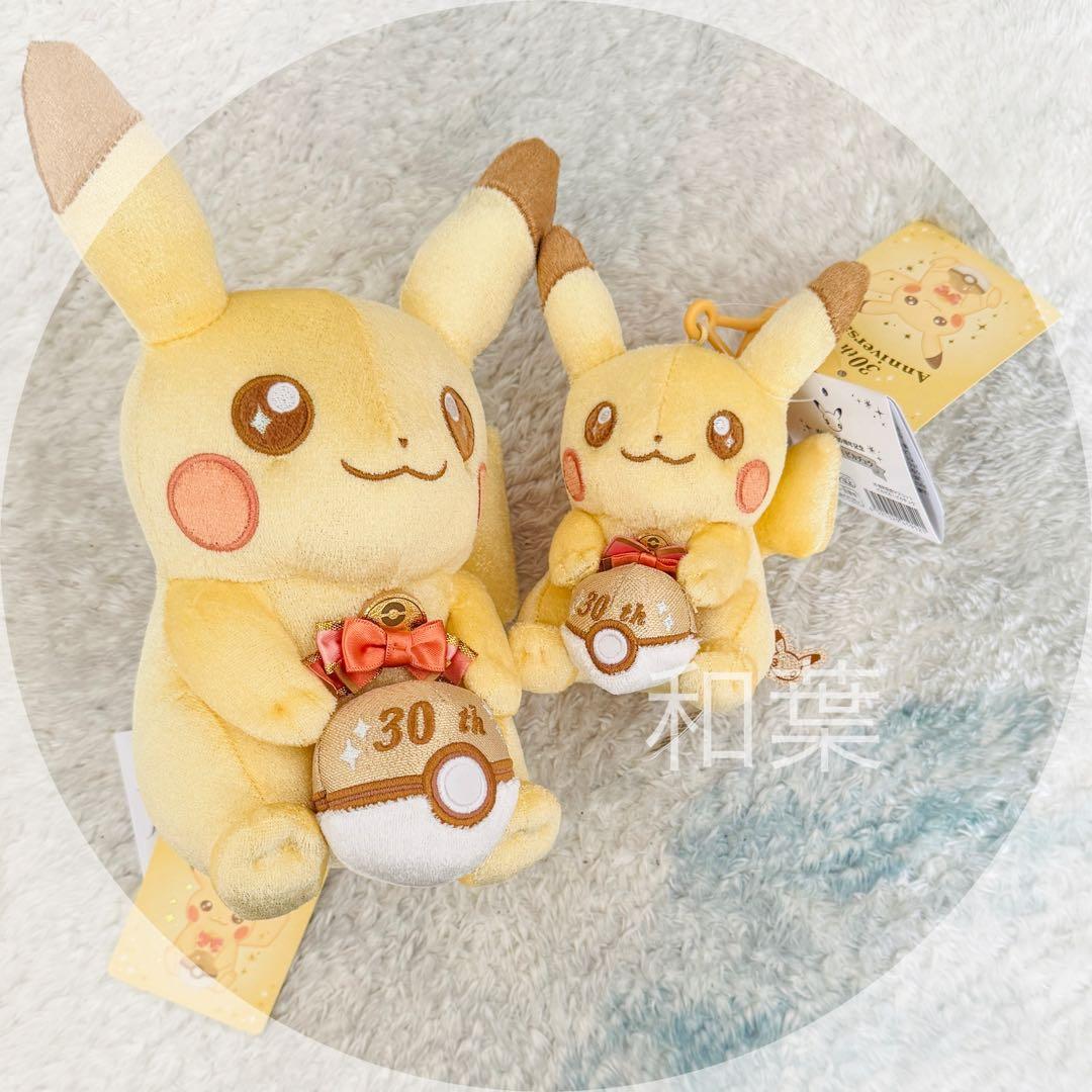 30周年記念ぬいぐるみ マスコット ピカピカ！ピカチュウ セット