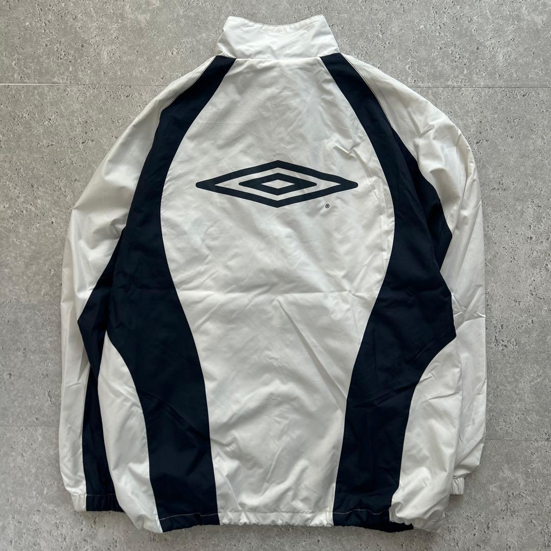 umbro 90s アンブロ ジャージ トラックジャケット ホワイト ネイビー