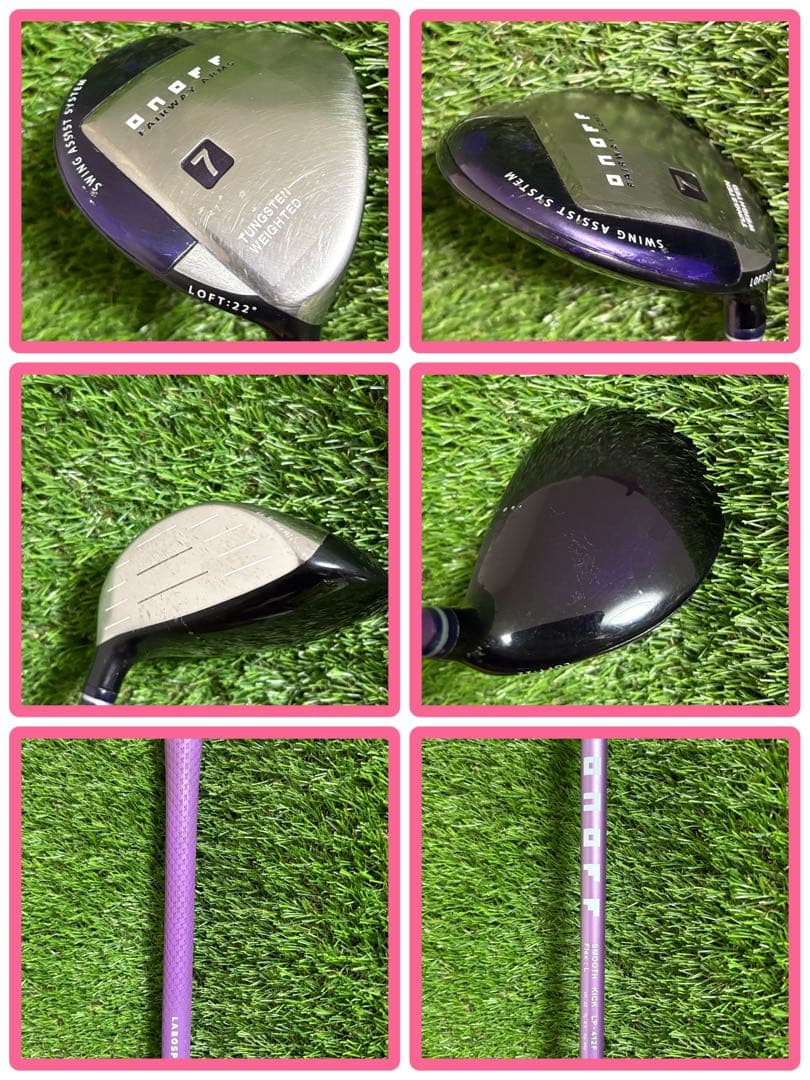レディースバッグ新品！オノフONOFFクラブフルセット13本フレックスL