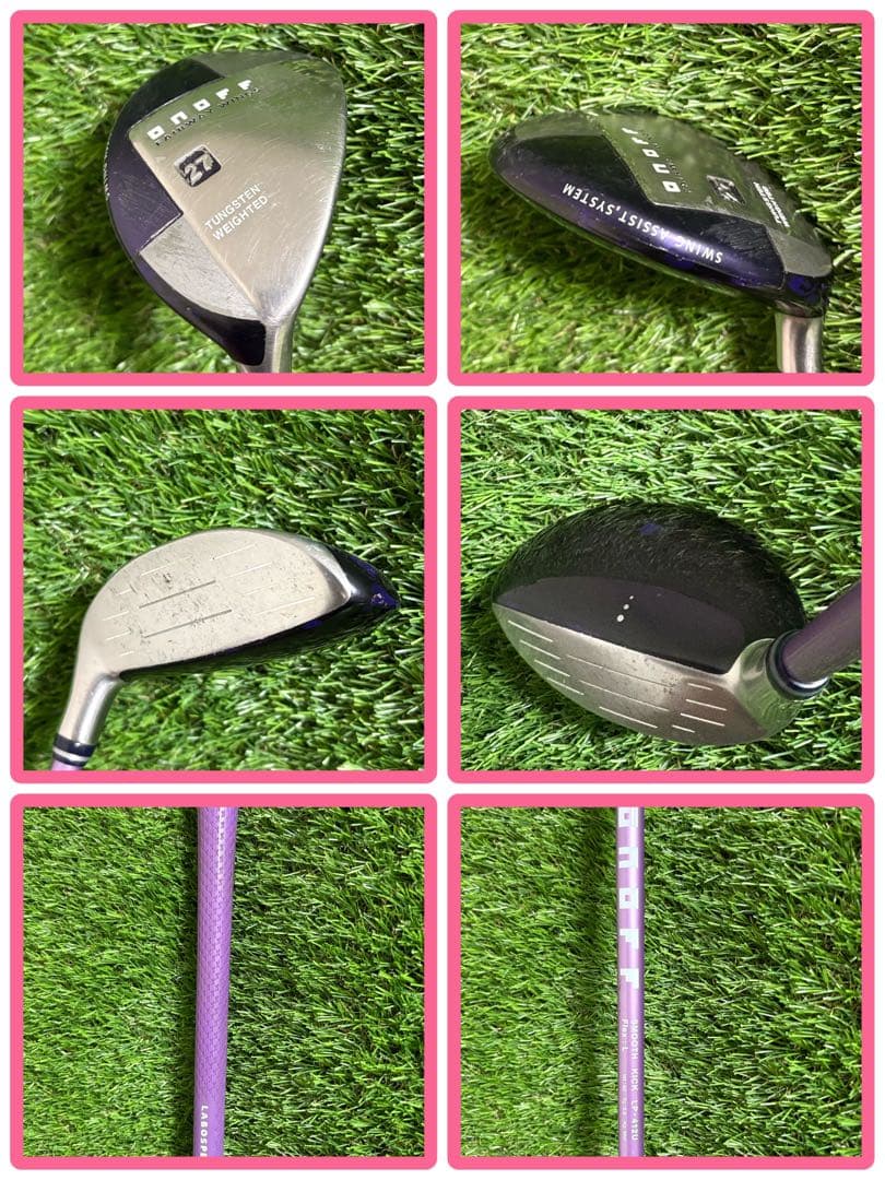 レディースバッグ新品！オノフONOFFクラブフルセット13本フレックスL