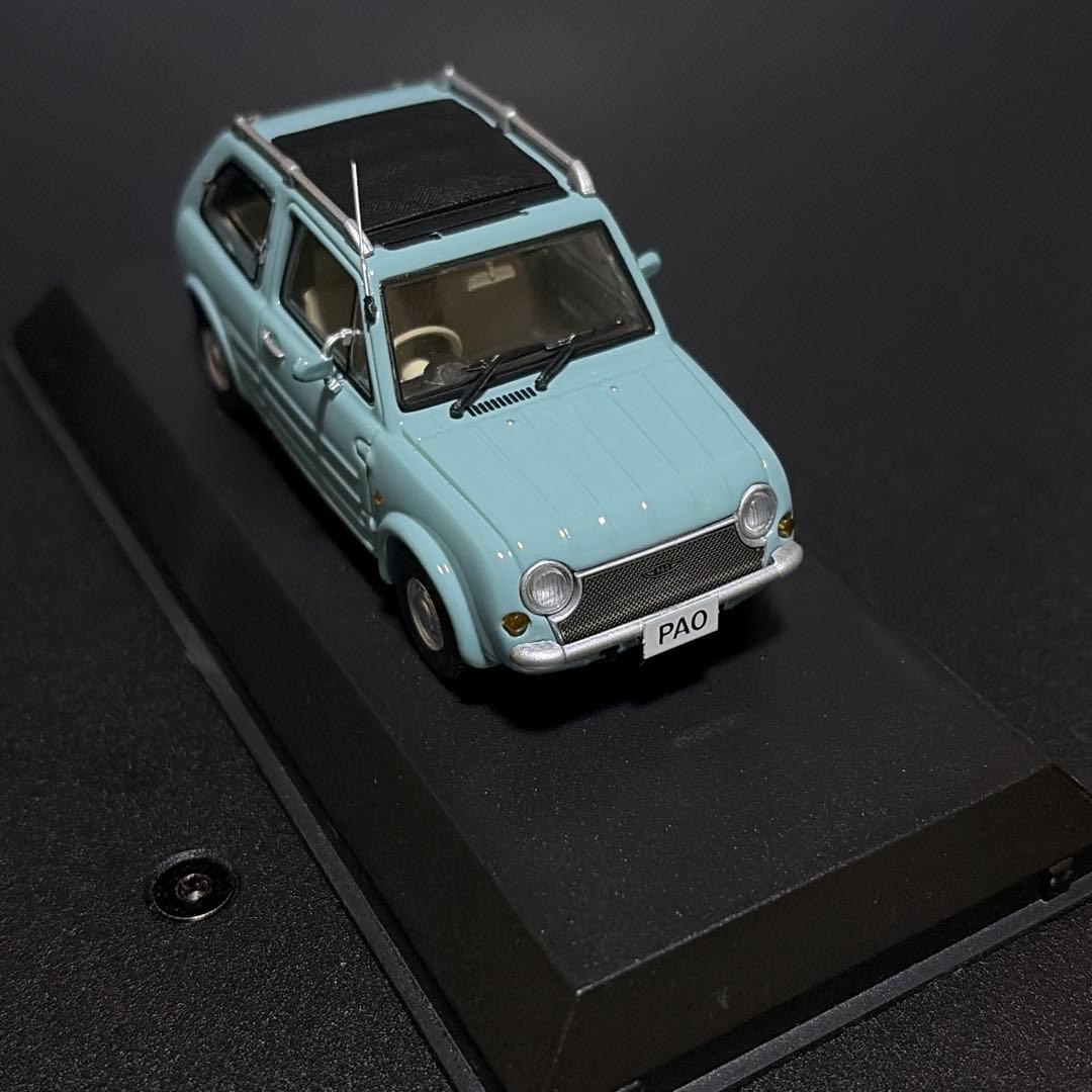 【日産 パオ】1/43アクアグレー 限定 Kyosho Nissan