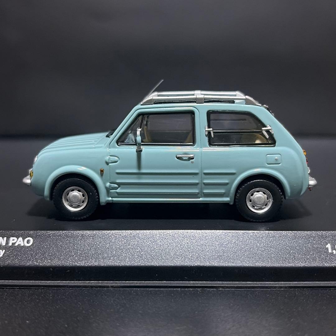 【日産 パオ】1/43アクアグレー 限定 Kyosho Nissan