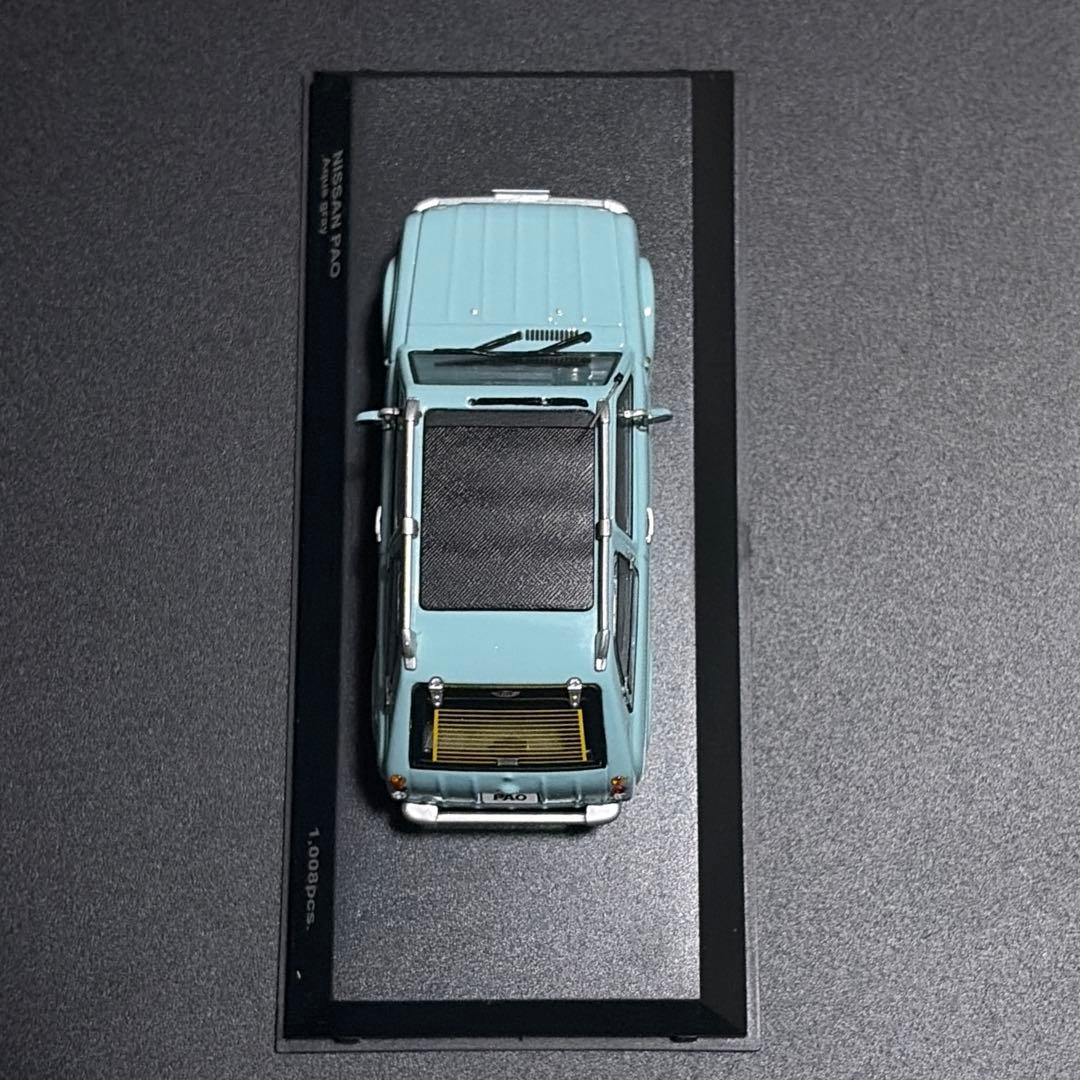 【日産 パオ】1/43アクアグレー 限定 Kyosho Nissan