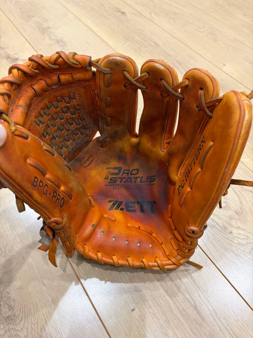ZETT一般硬式内野手オーダーグローブ！廃盤品！高校野球対応品！