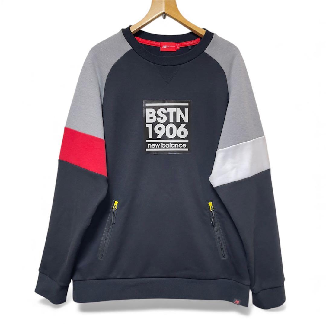 【美品】ニューバランス ゴルフ スウェット トレーナ XXL 黒 プルオーバー