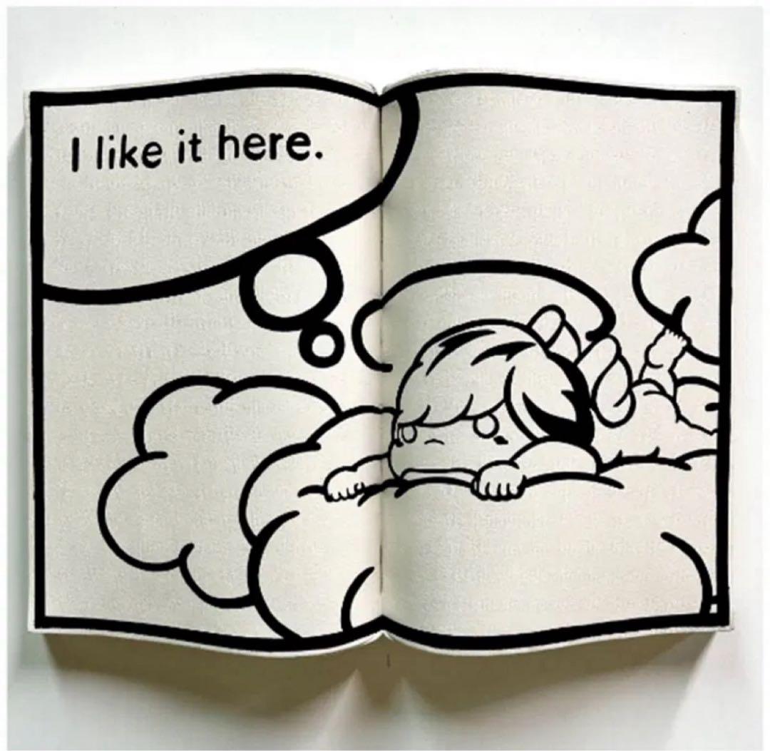 増田アキラ I Like It Here 原画 モノクロ 現代アート