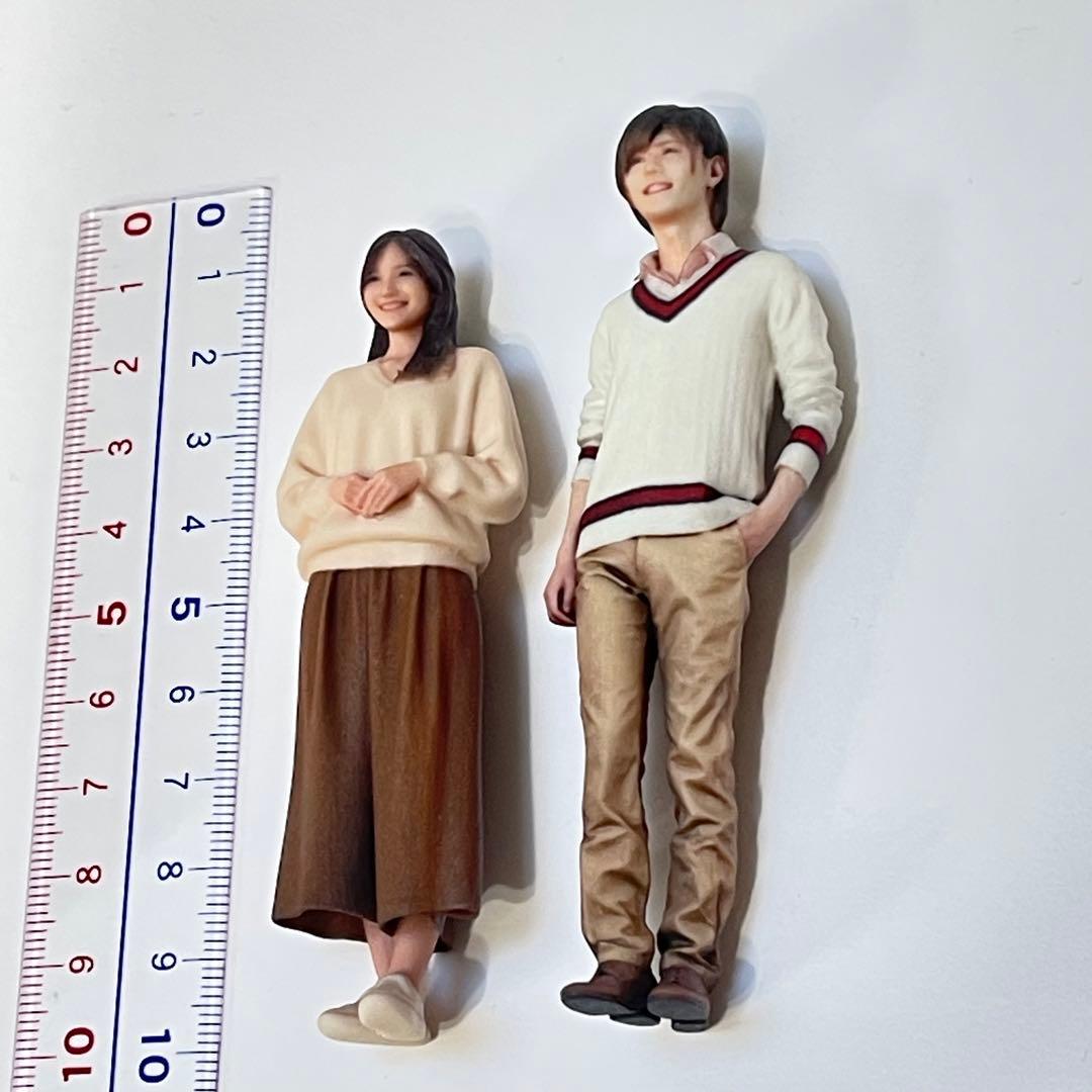 兜剣様　1/18 フィギュア2体　完成品　ミニチュア　ミニカーに　1/64より大