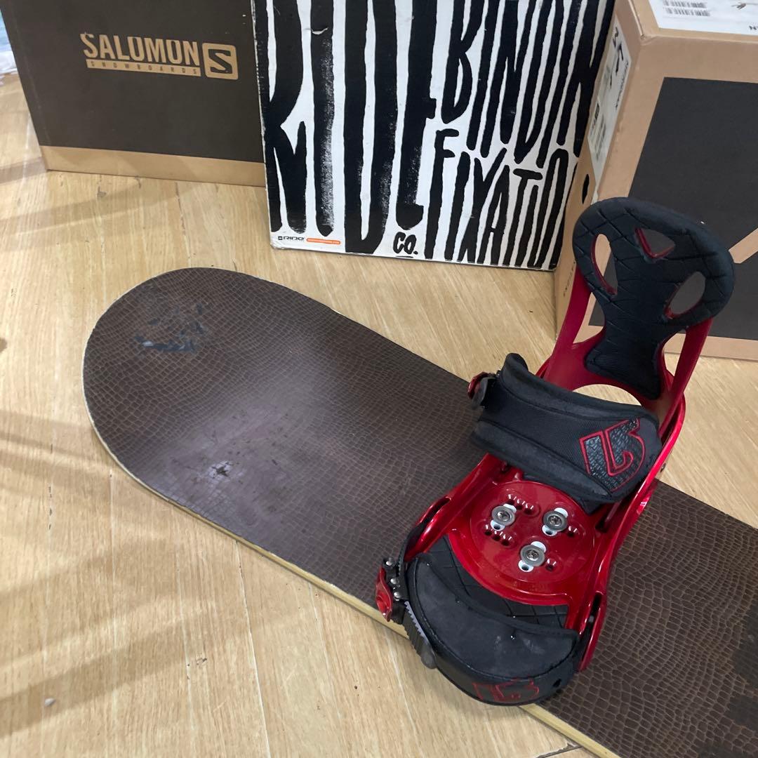 BURTON　バートン　スノーボードセット　CUSTOMバインディング付