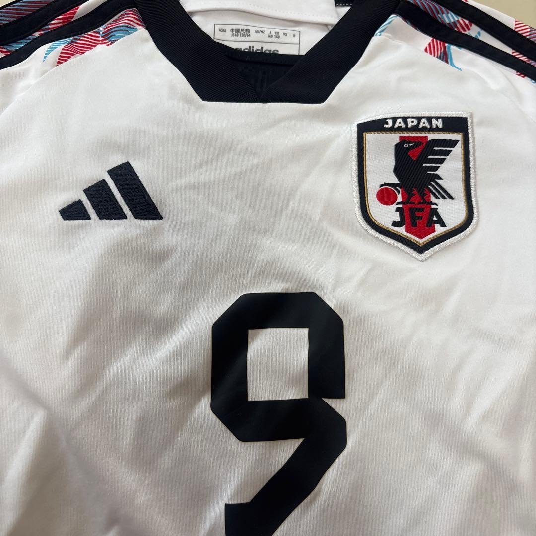 adidas 日本代表 ジュニアサッカーウェア 9番 サイズ上140、下130