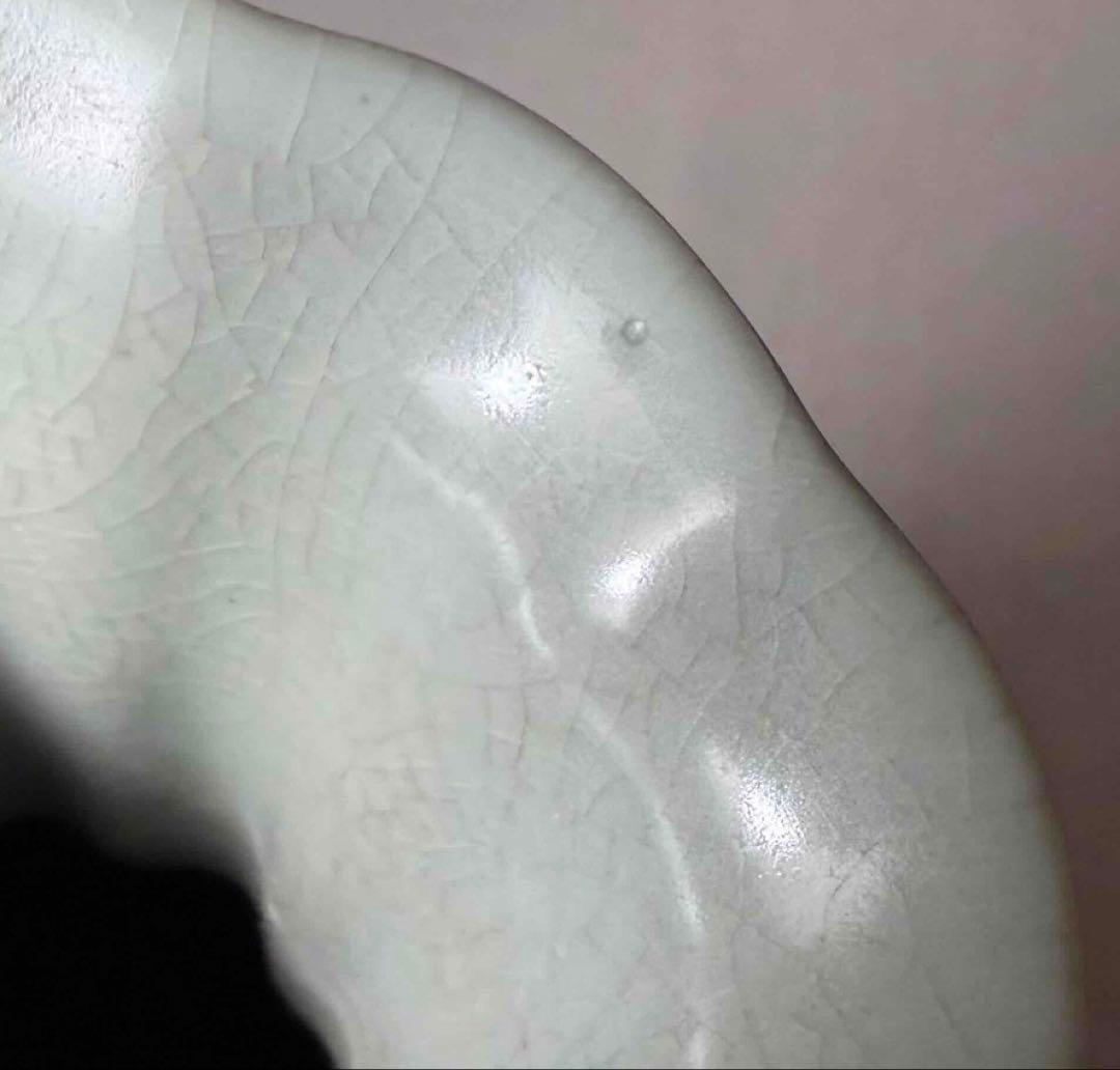 中国 瓜稜花口瓶　u6260310