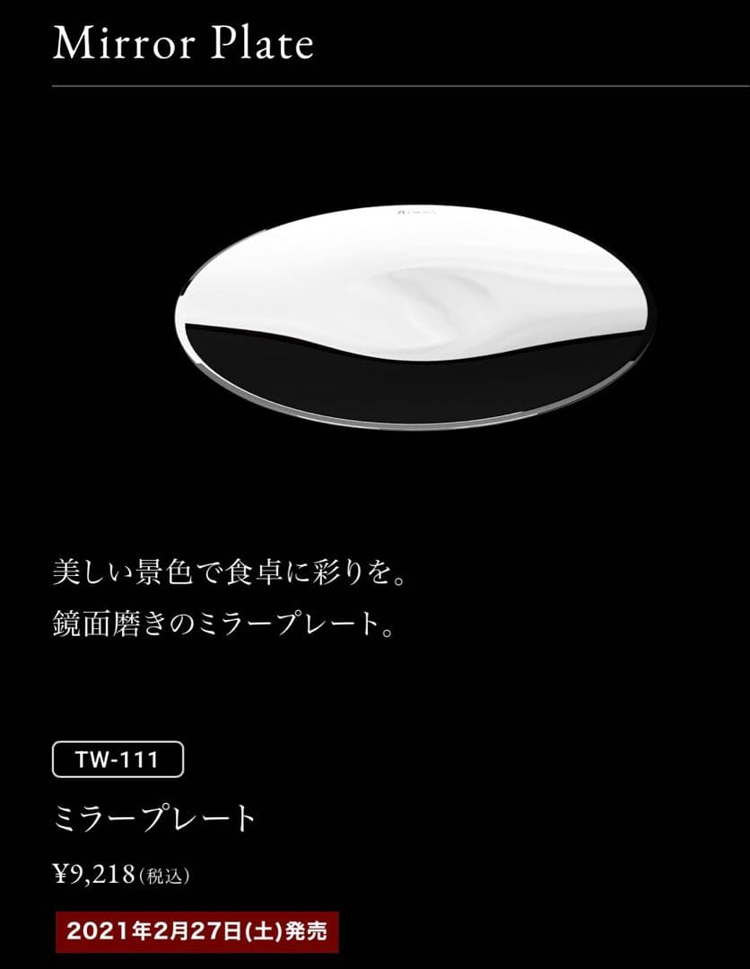 新品/未開封品　 peak スノーピーク　ミラープレート