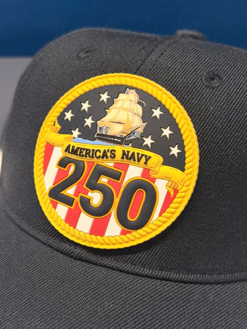 【未使用】アメリカ海軍 250周年 記念 キャップ