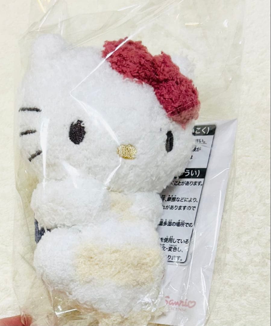 ジェラートピケ　サンリオハウス　ハローキティ　ベビモコぬいぐるみチャーム　レッド