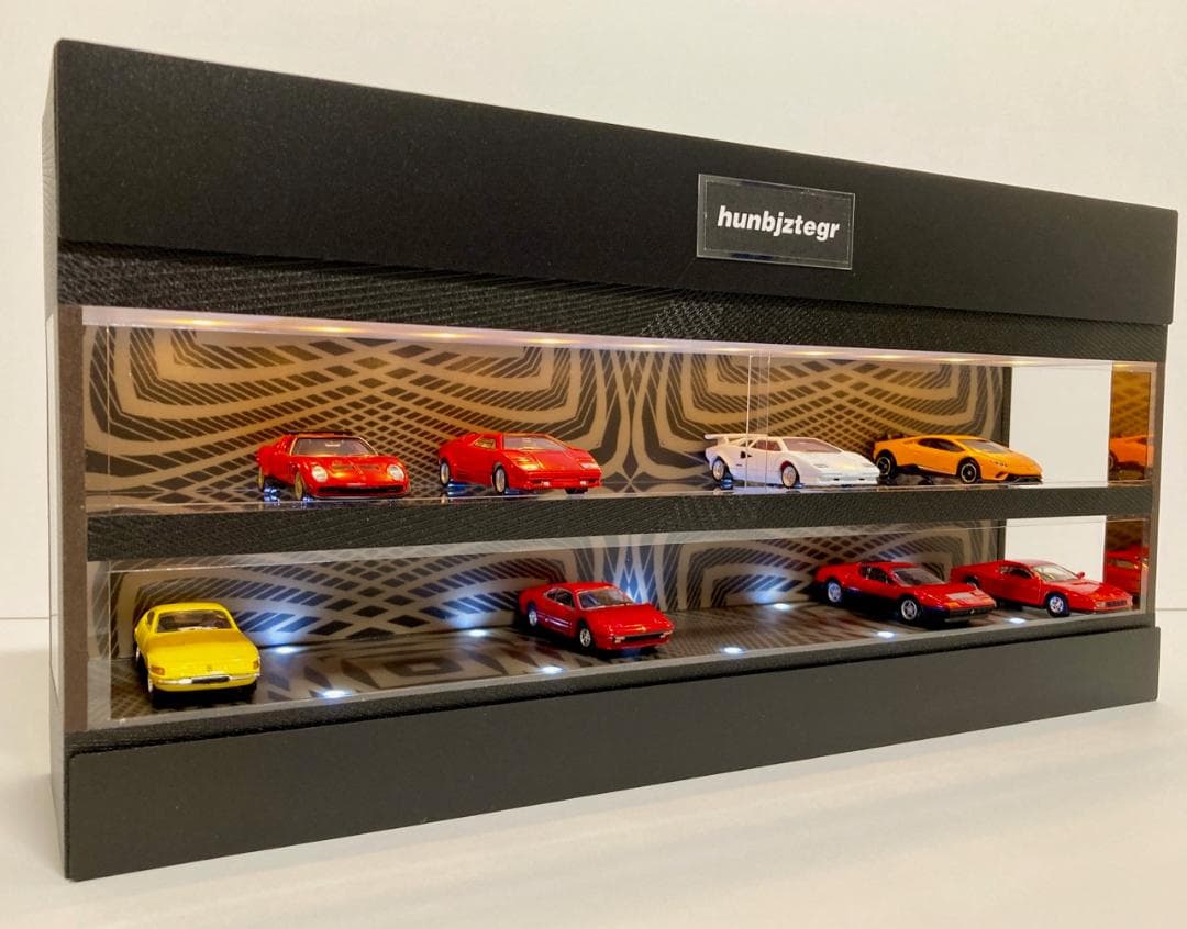 1/64展示20台可能・BRシンメトリー・2層式ディスプレーBOX/ネオジオラマ