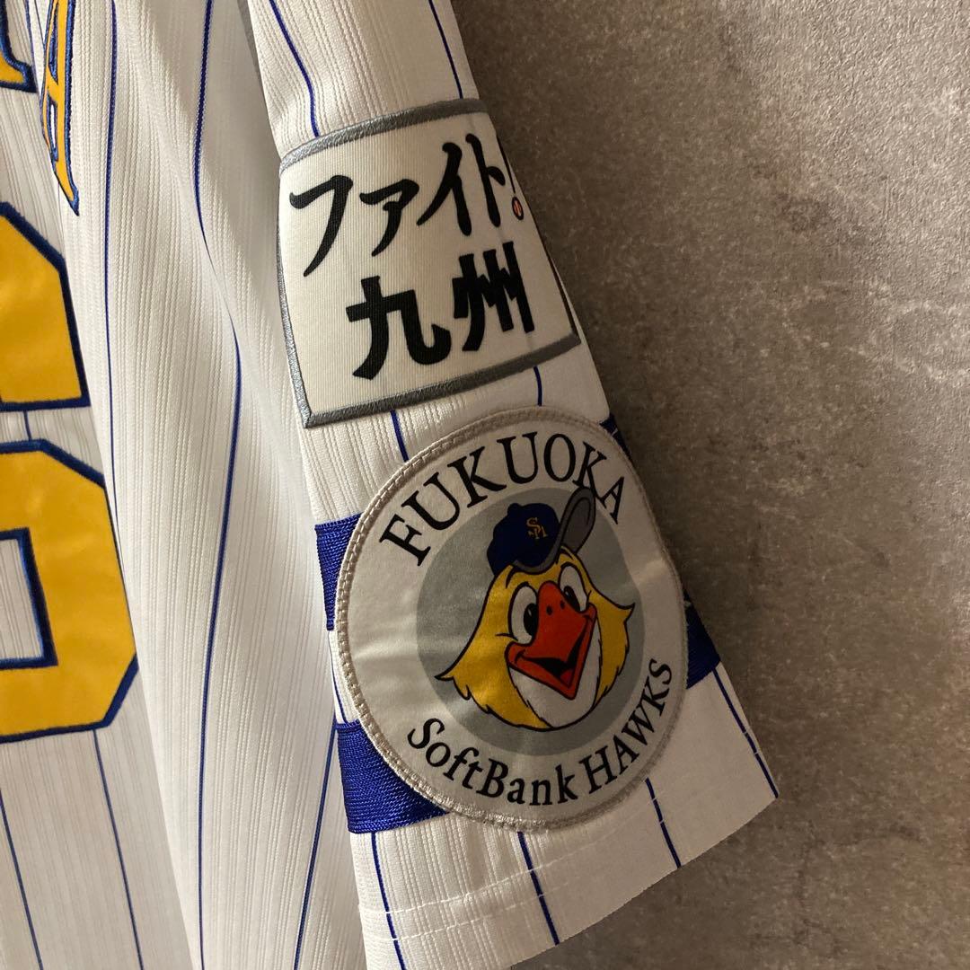 福岡ソフトバンクホークス 今宮 6 刺繍ユニフォーム　ピンストライプ　XLサイズ