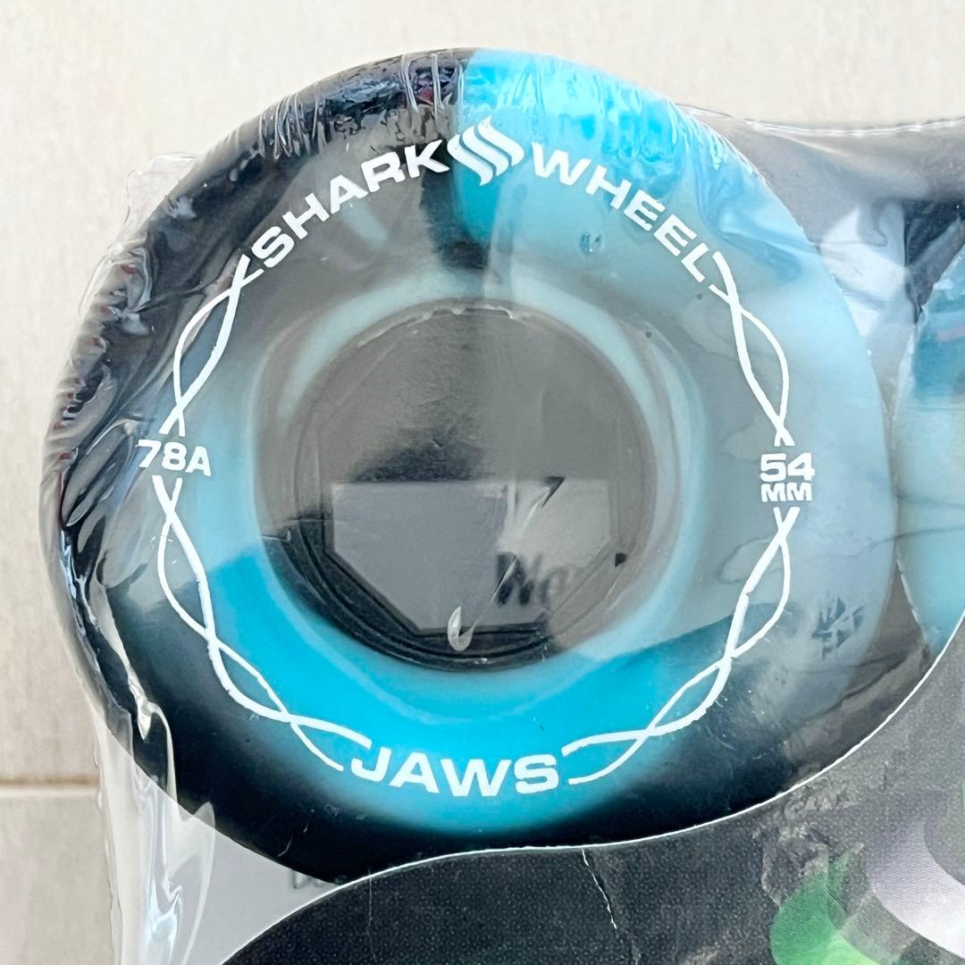 01☆新品☆ シャークウィール 54mm 78a ブラック/ブルー スワール