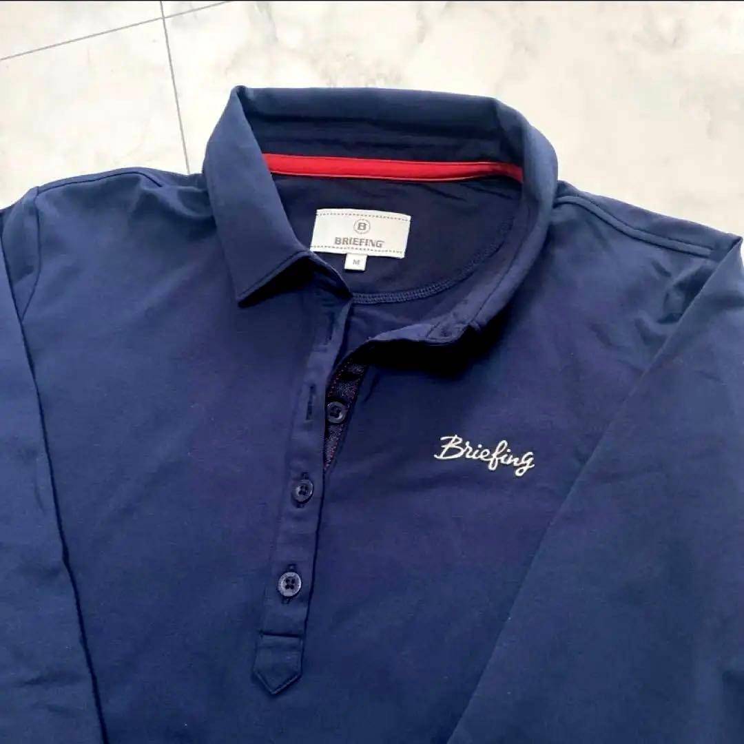 briefing golf 紺レディースポロシャツ