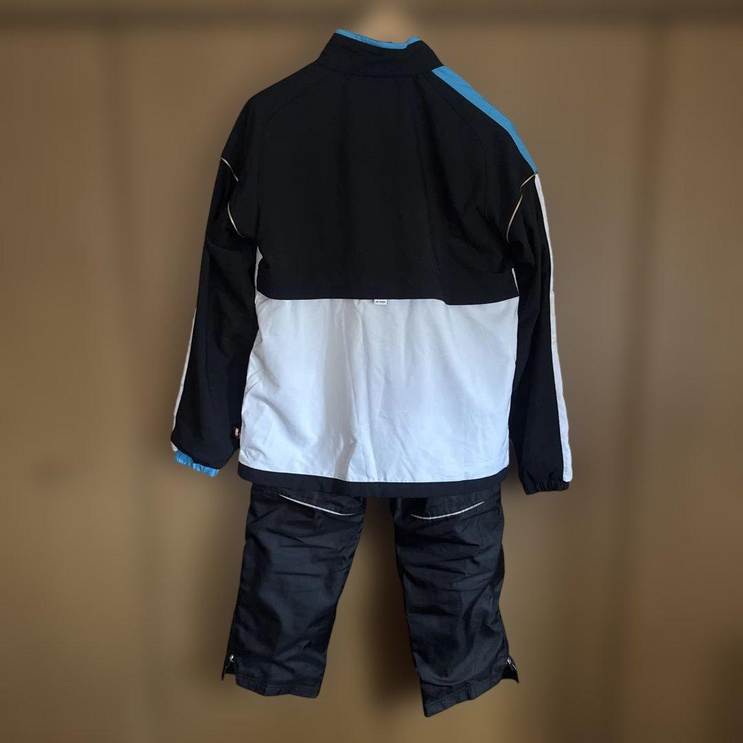 YONEX ウォームアップウェア セット 黒/白/青