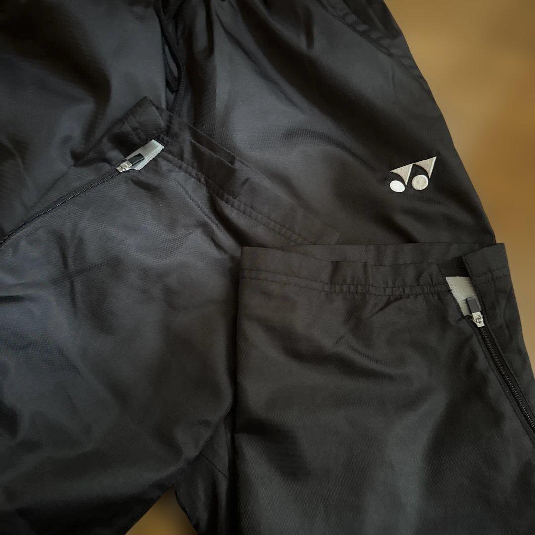 YONEX ウォームアップウェア セット 黒/白/青