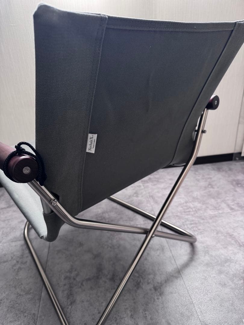 nychair x80 グレー×ダークブラウン