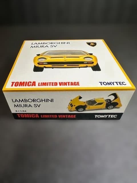 【未開封・TOMYTEC】TLV ランボルギーニ ミウラ SV（黄）