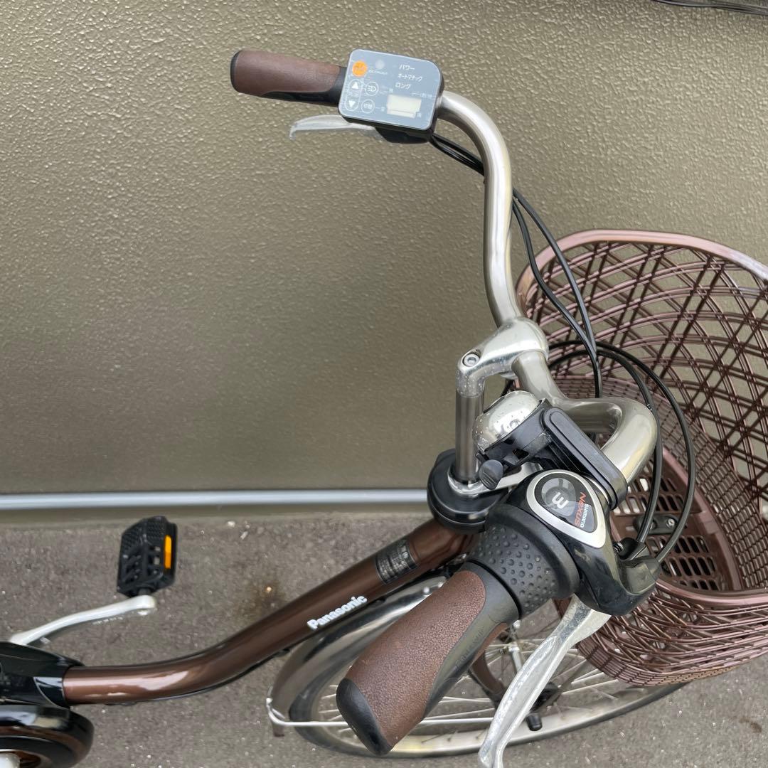パナソニック電動アシスト自転車ブラウン