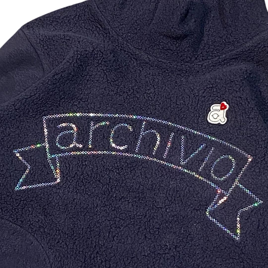 ARCHIVIO アルチビオ 長袖 モックネック シャツ 36 ネイビー ゴルフ