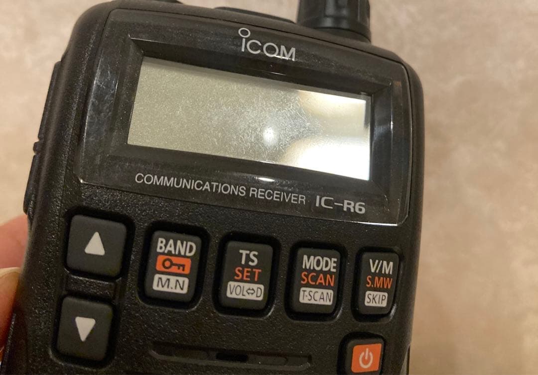 icomトランシーバー icomレシーバーIC-R スタンド充電器　アンテナ