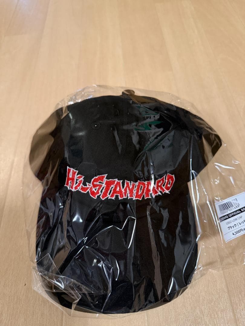 ハイスタンダード LOGO LOW CAP（BLACK/RED）　黒　キャップ