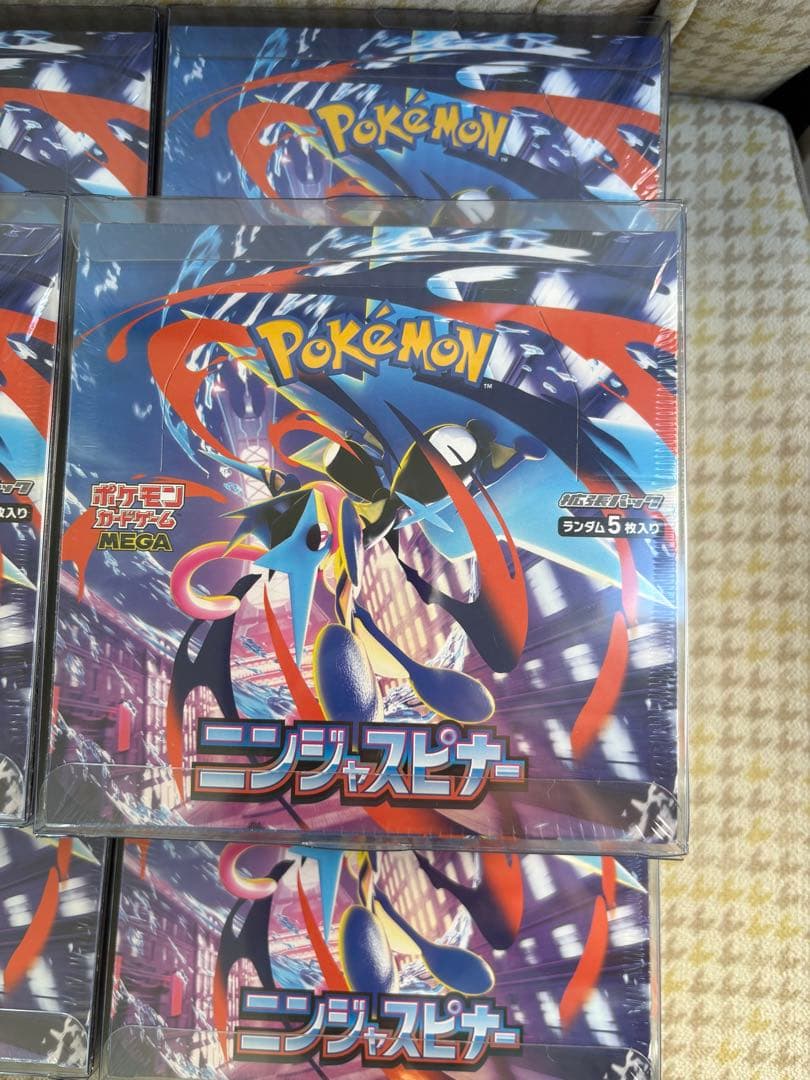 新品未開封　ポケモンカード　ニンジャスピナー　6BOX シュリンク付き