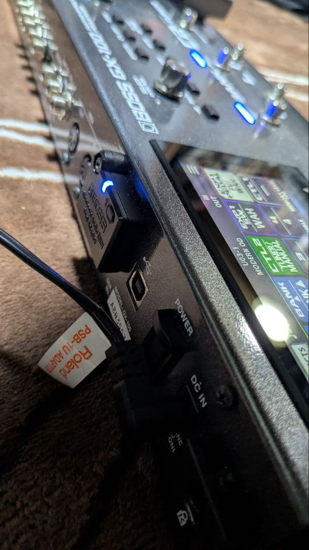 【本日限定価格】BOSS GX-100 BT dual アダプタ付きセット　中古
